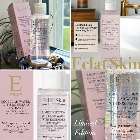 NIB Limited Edition ECLAT Erth Skin London Micellar Water with Rosemary Extract - Picture 1 of 9